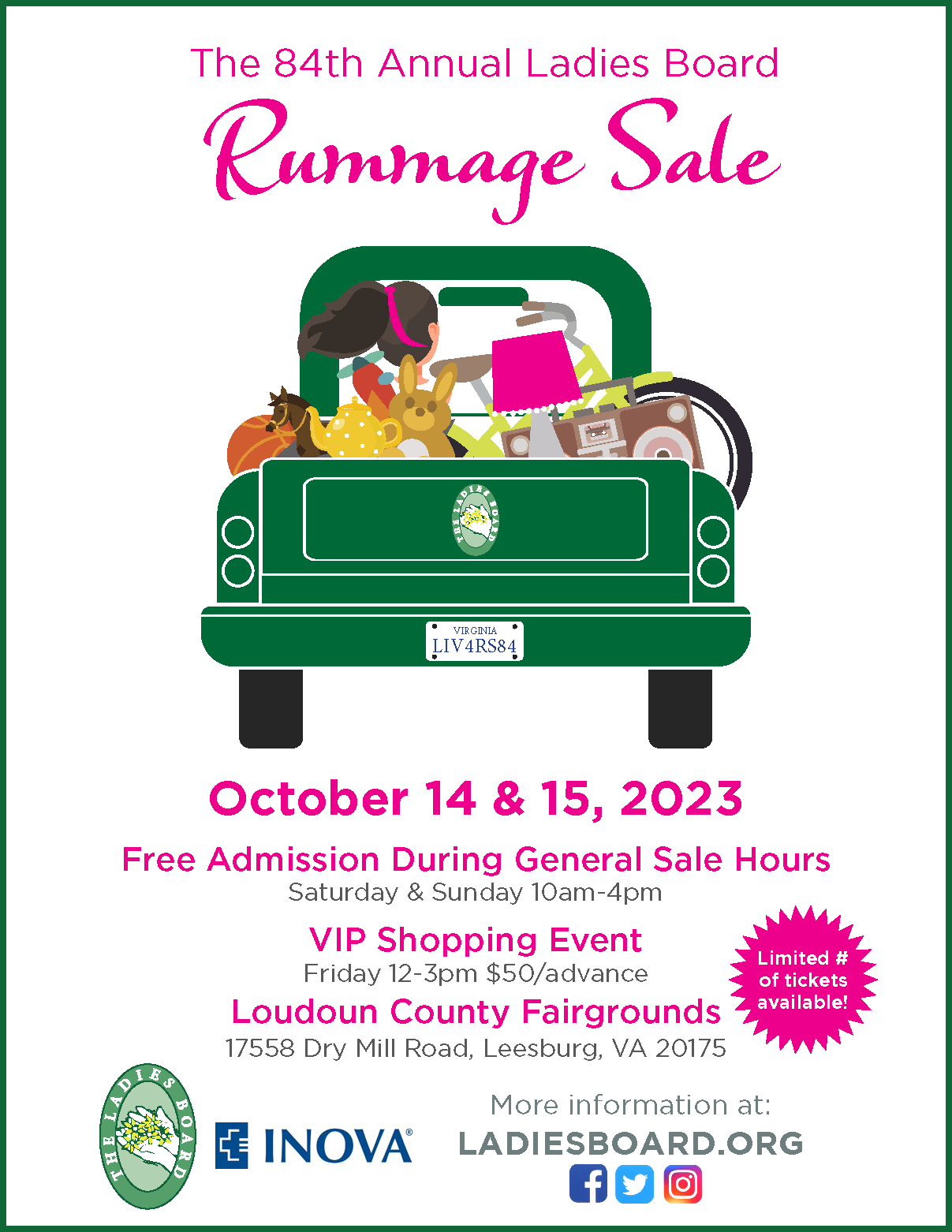 2023 Ladies Rummage Sale Poster